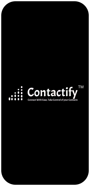 Contactify Logo in mobile frame