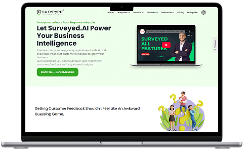 Surveyed Website view